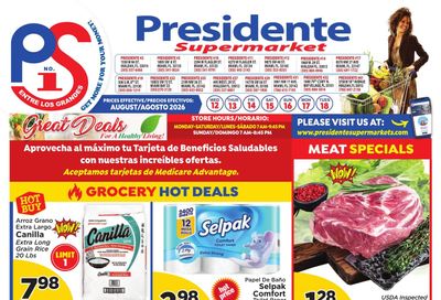 Presidente Supermarkets (Miami–Hialeah Area, FL) Weekly Ad August 12 - 18, 2026