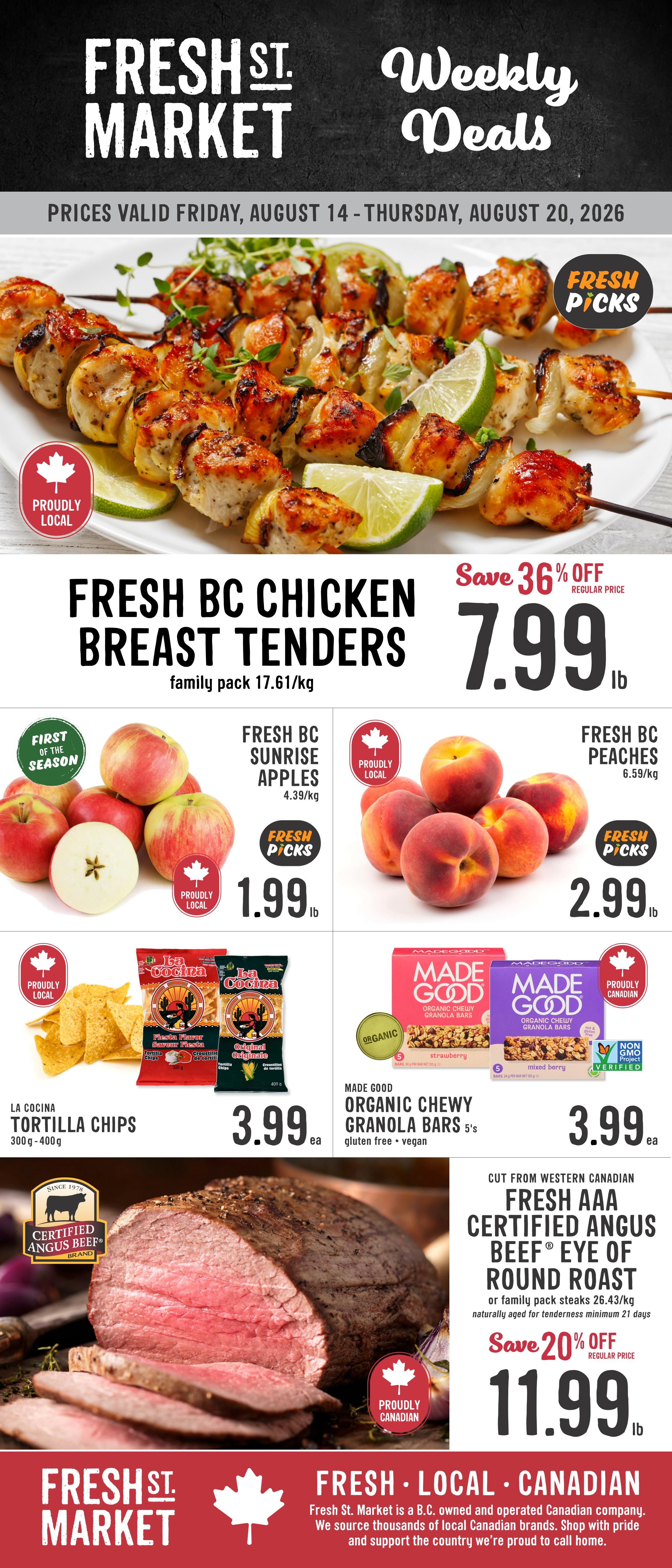 Fresh St. Market Flyer August 14 to 20