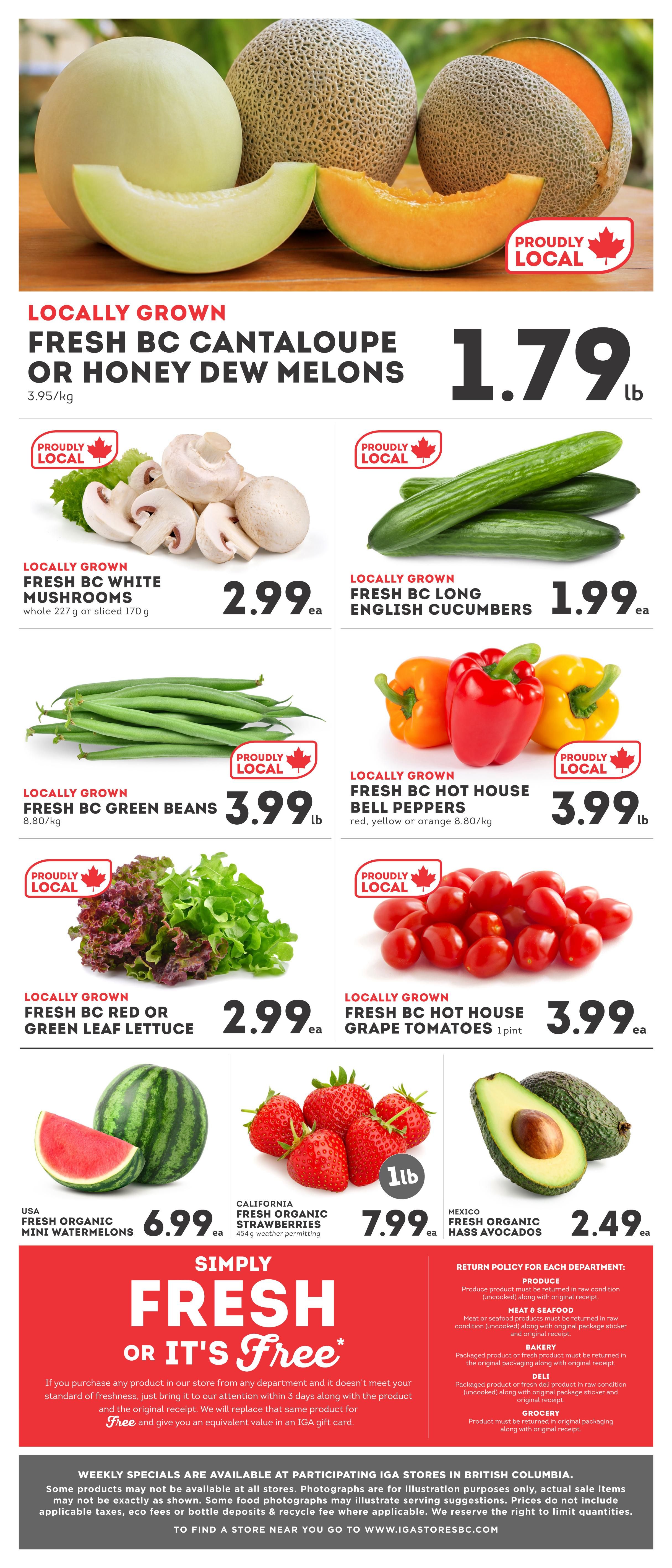 IGA Stores of BC Flyer August 14 to 20