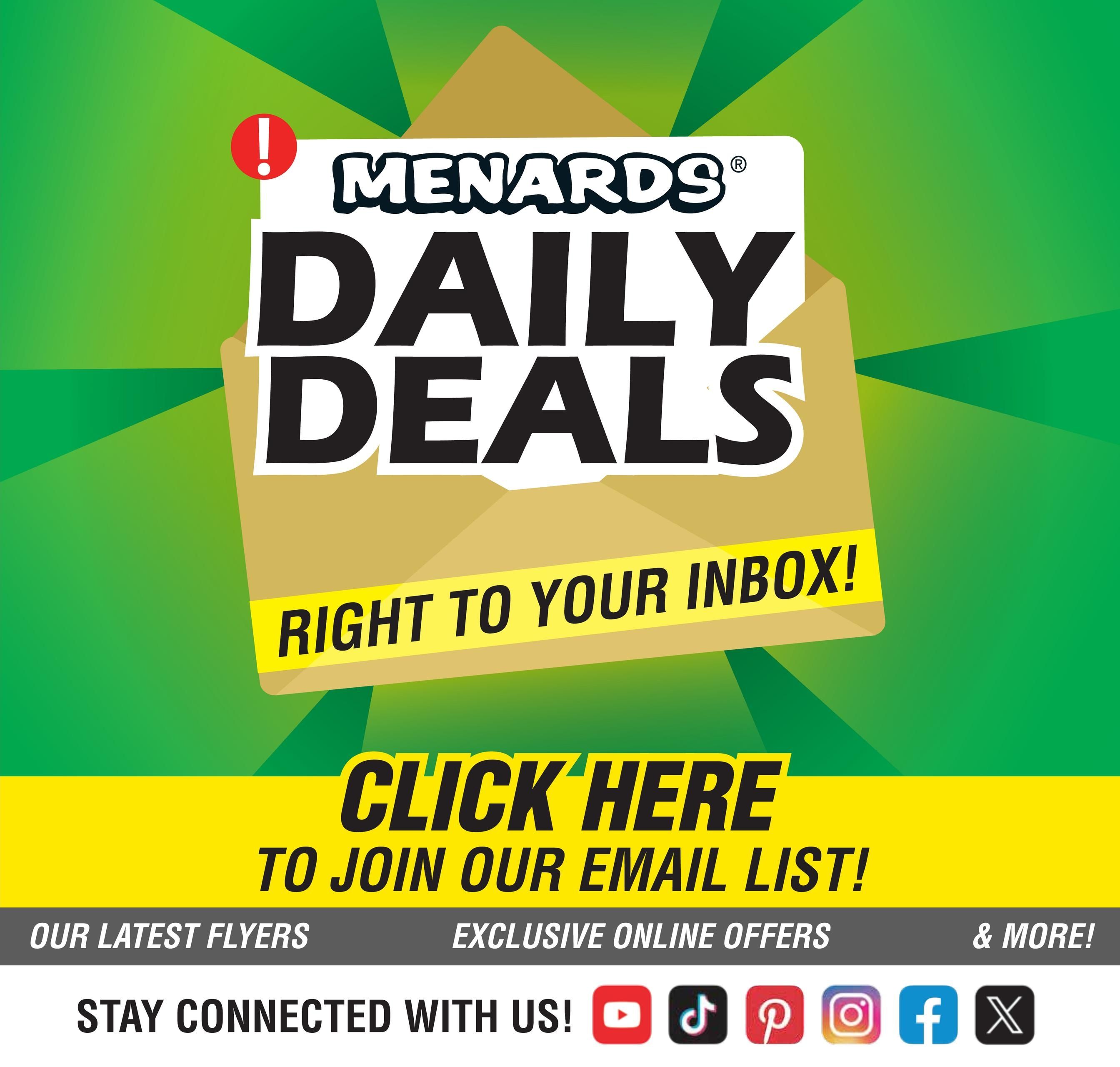 Menards (South Bend–Berrien Springs Area, IN–MI) 11% Rebate Sale Weekly Ad August 13 - 24, 2026