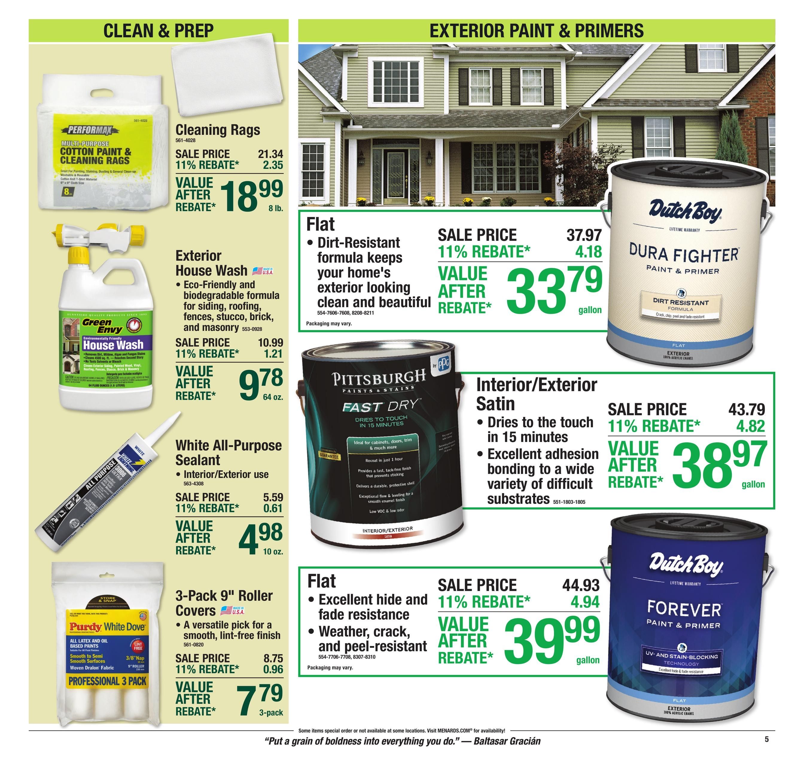 Menards (South Bend–Berrien Springs Area, IN–MI) 11% Rebate Sale Weekly Ad August 13 - 24, 2026