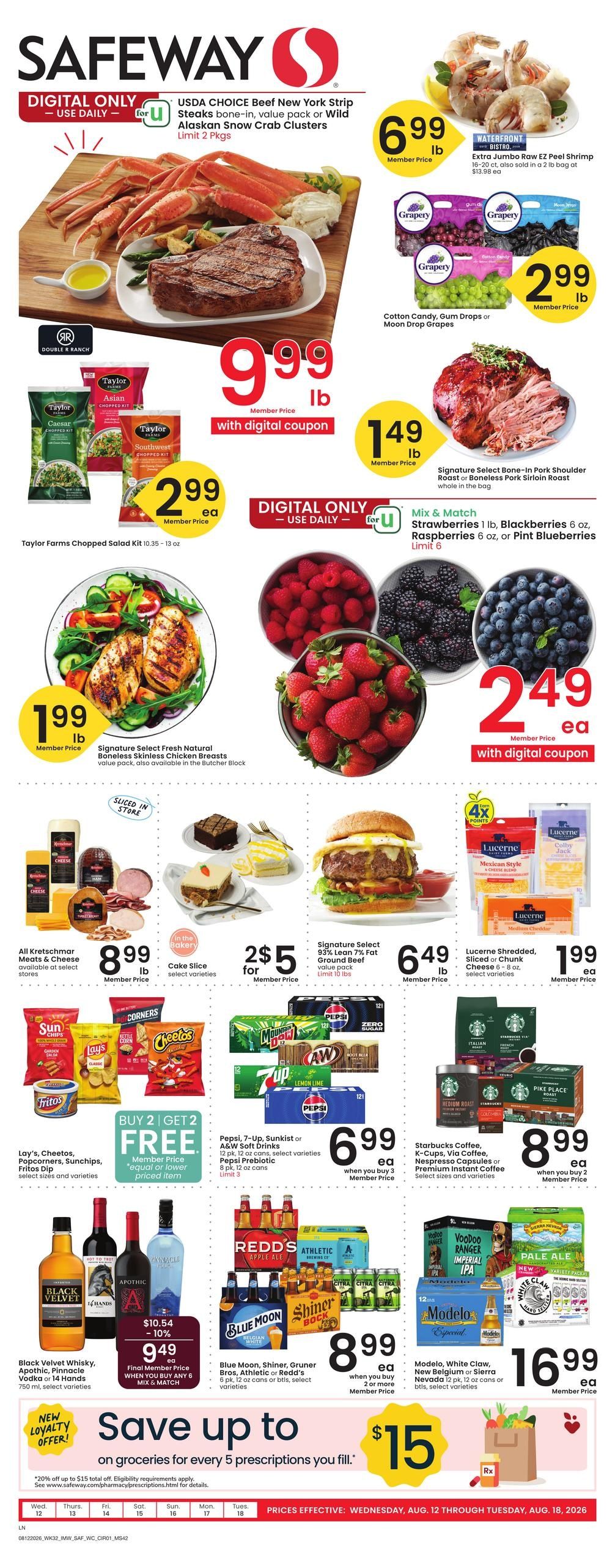 Safeway (Riverton Area, WY) Weekly Ad August 12 - 18, 2026