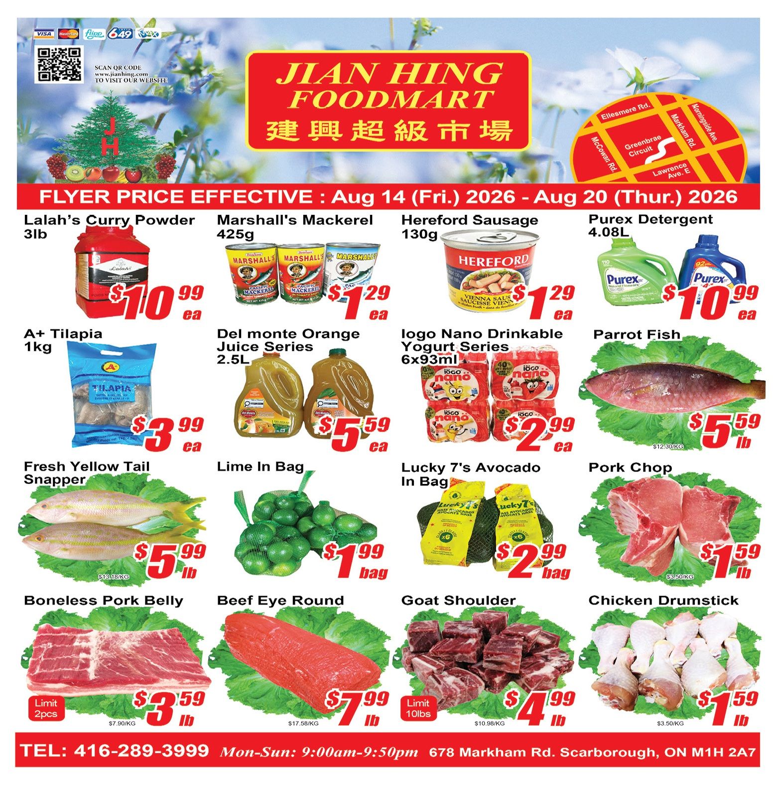 Jian Hing Foodmart (Scarborough) Flyer August 14 to 20