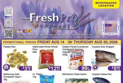 FreshPro Foodmart (Mississauga) Flyer August 14 to 20