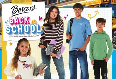 Boscov's (Ansonia Area, CT) Back to School Weekly Ad August 6 - 19, 2026