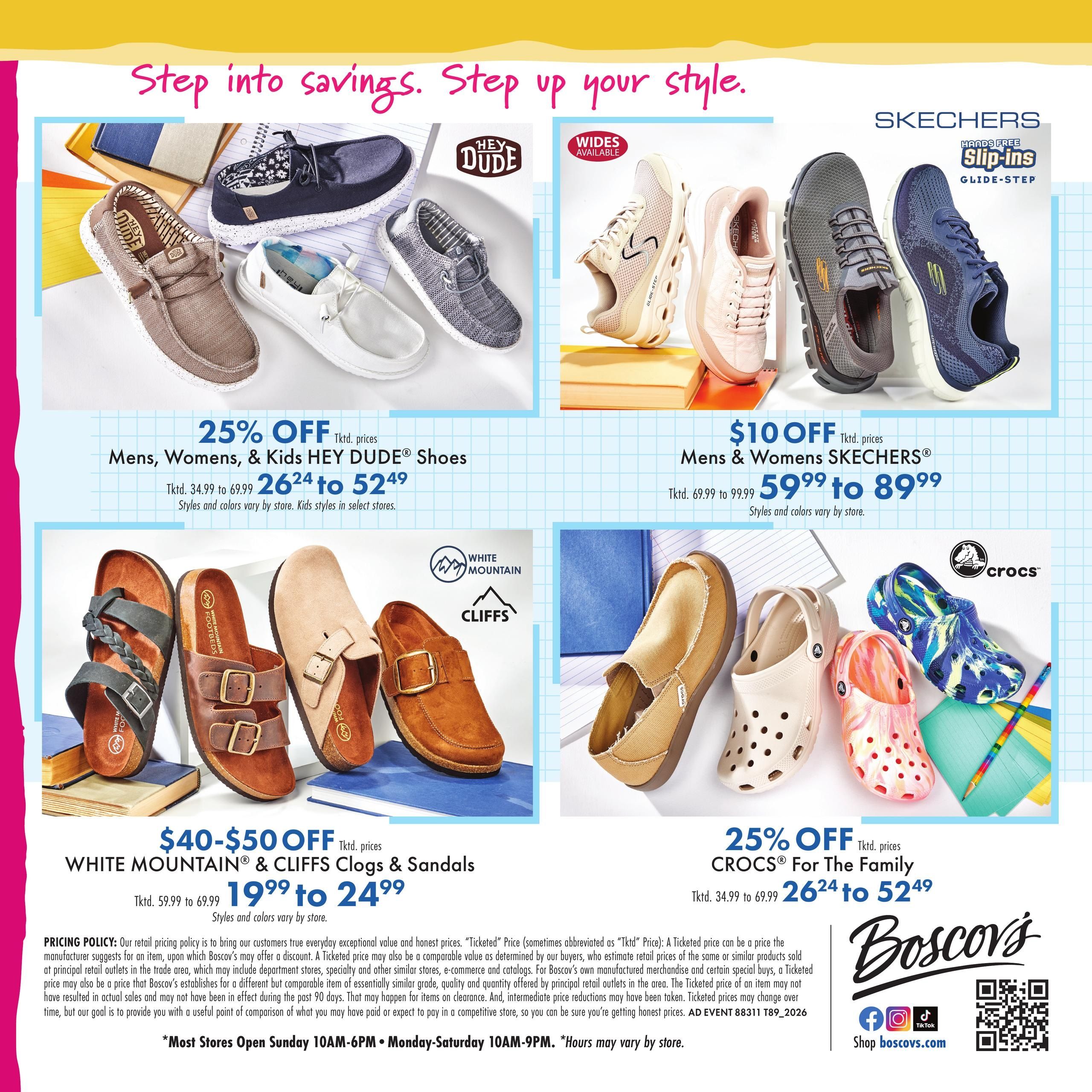 Boscov's (Ansonia Area, CT) Back to School Weekly Ad August 6 - 19, 2026
