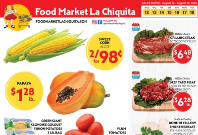 La Chiquita Food Market Weekly Ad August 12 - 18, 2026