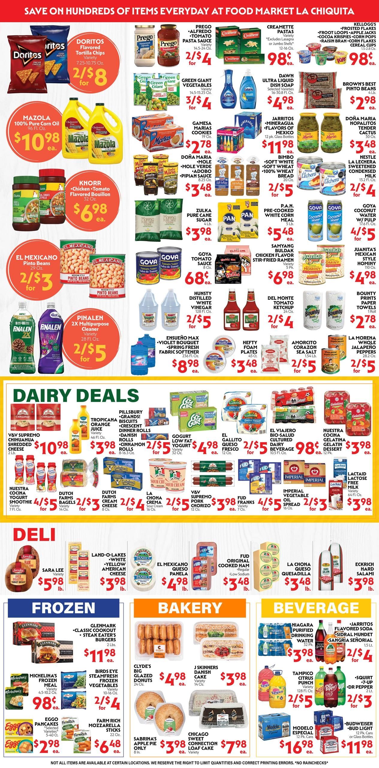 La Chiquita Food Market Weekly Ad August 12 - 18, 2026