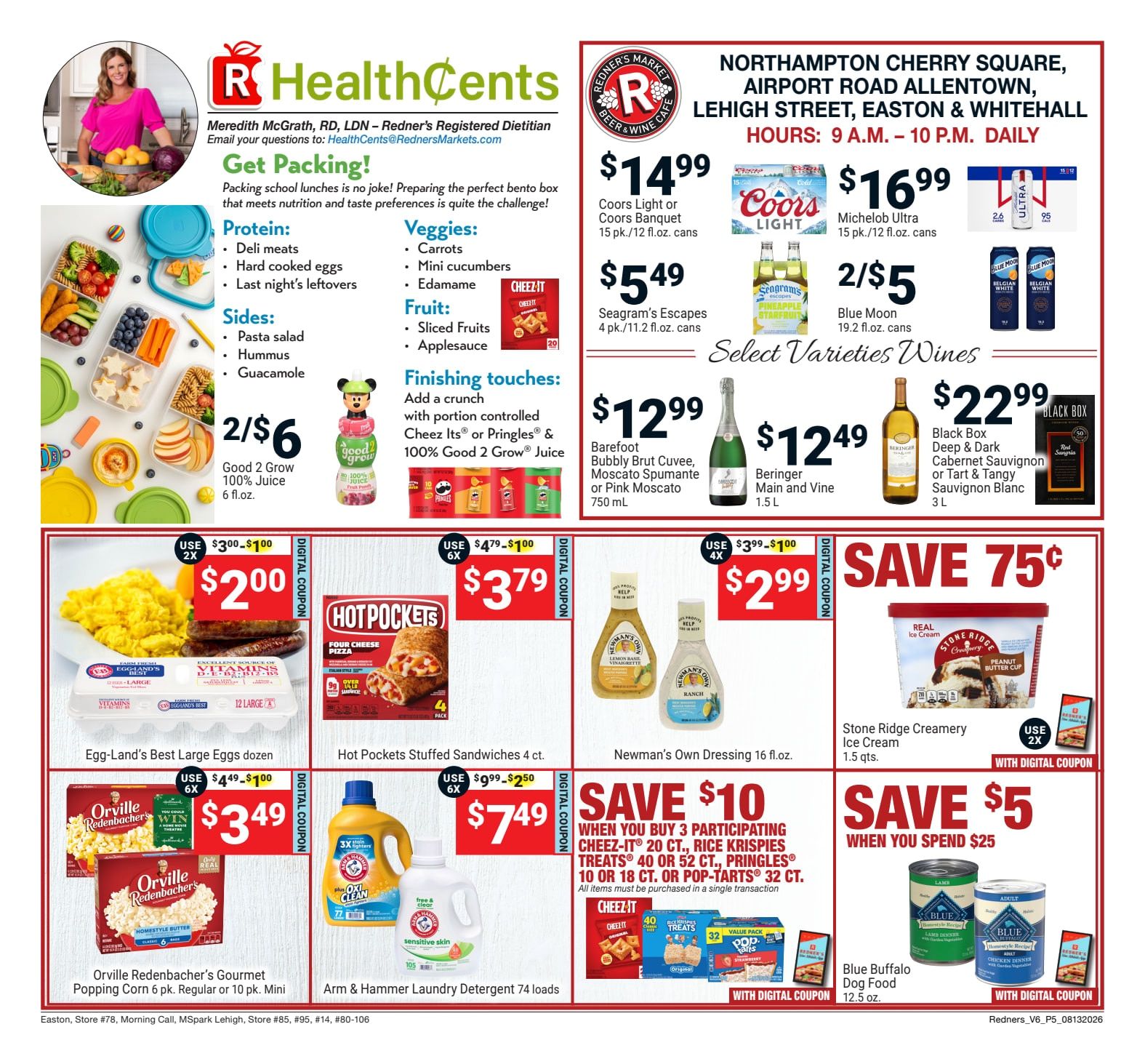 Redner's Markets (Allentown and other locations, PA) Weekly Ad August 13 - 19, 2026