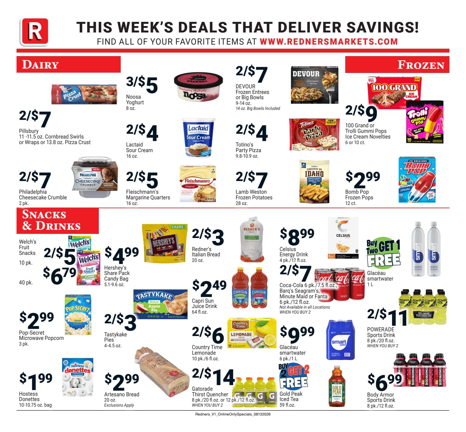 Redner's Markets (Douglassville and other locations, PA) Weekly Ad August 13 - 19, 2026