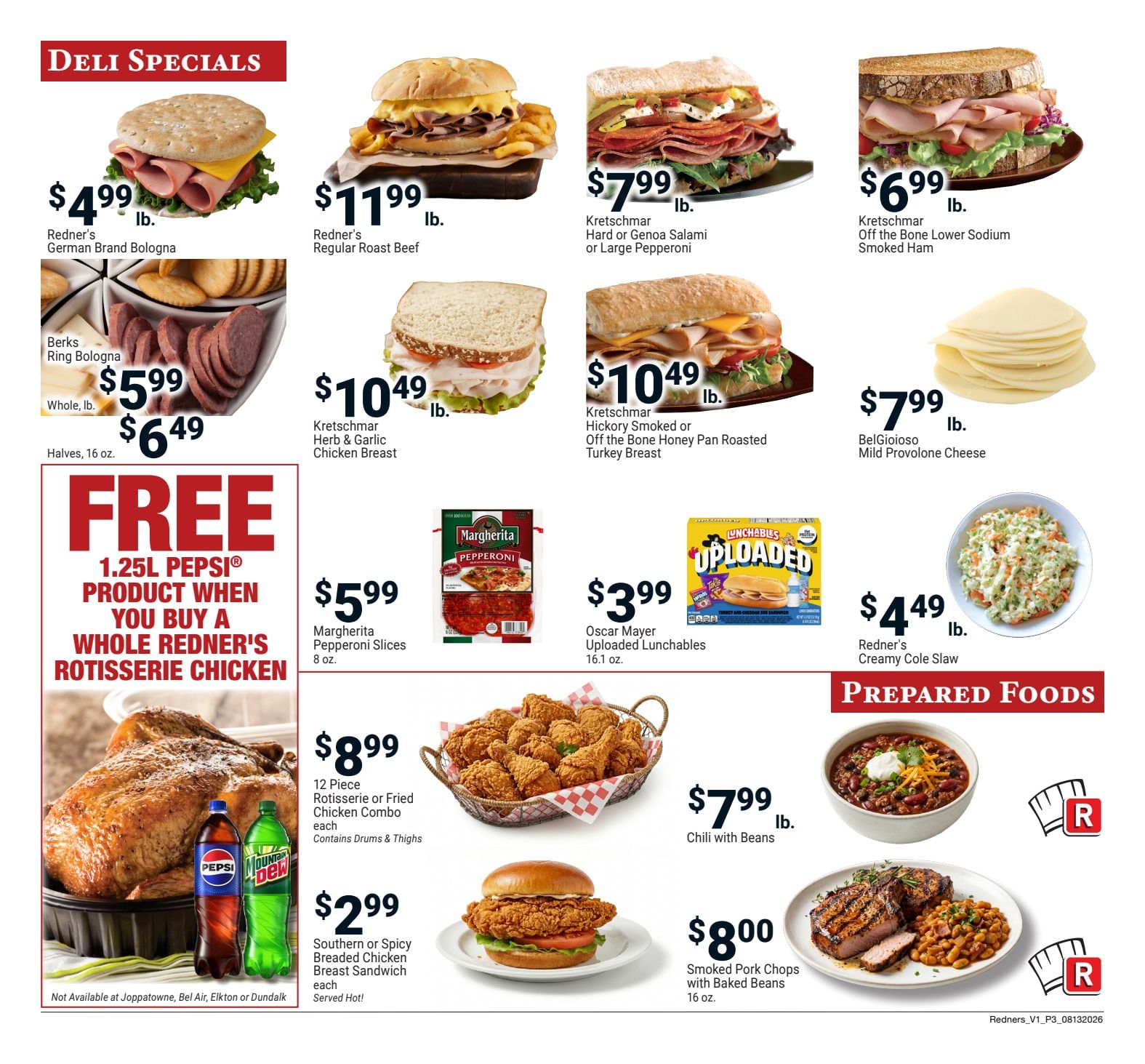 Redner's Markets (Hegins, PA) Weekly Ad August 13 - 19, 2026