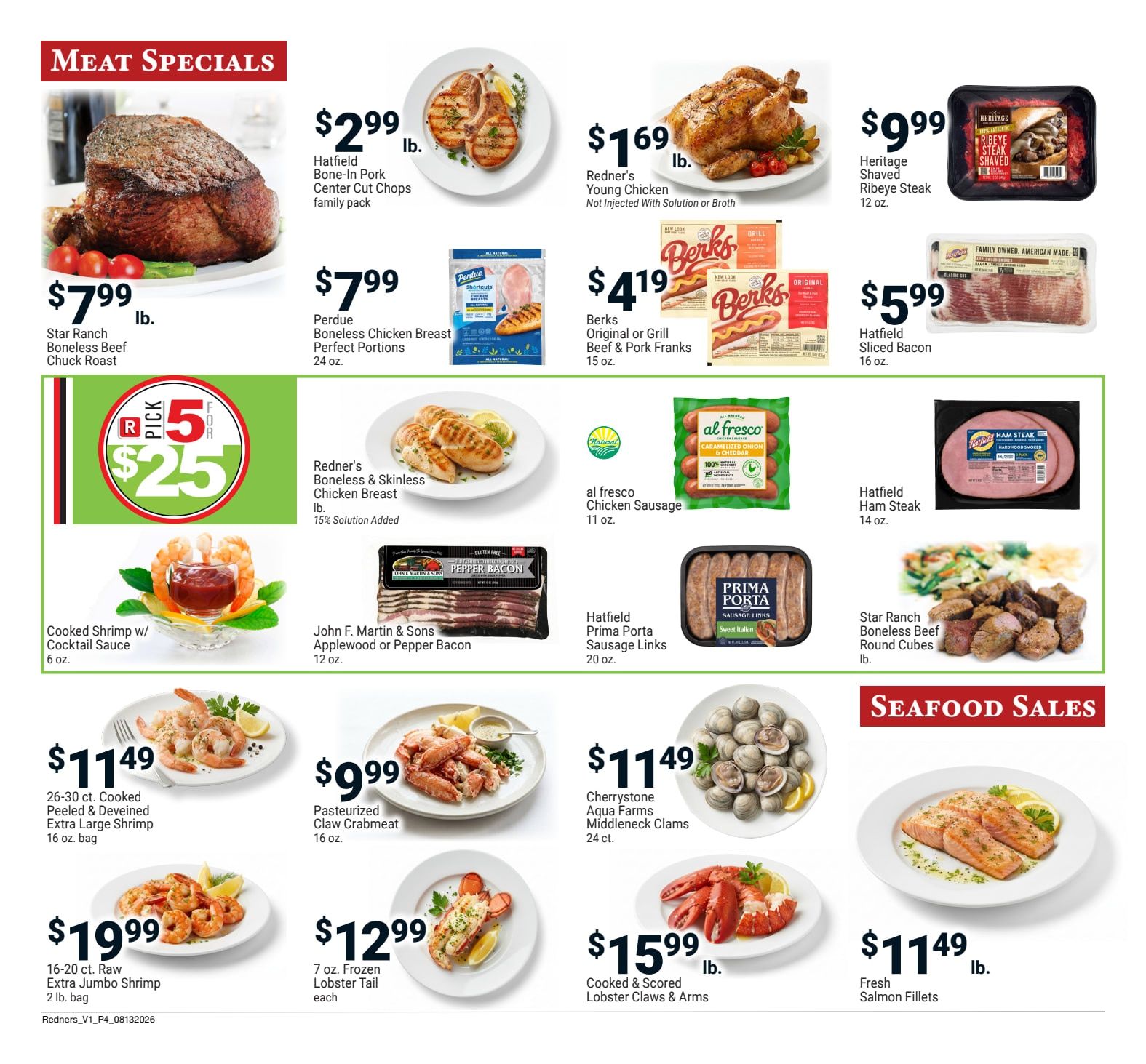 Redner's Markets (Pittston and Scranton, PA) Weekly Ad August 13 - 19, 2026