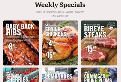 Meridian Farm Market Flyer August 13 to 19