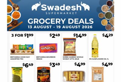 Swadesh Supermarket Flyer August 13 to 19