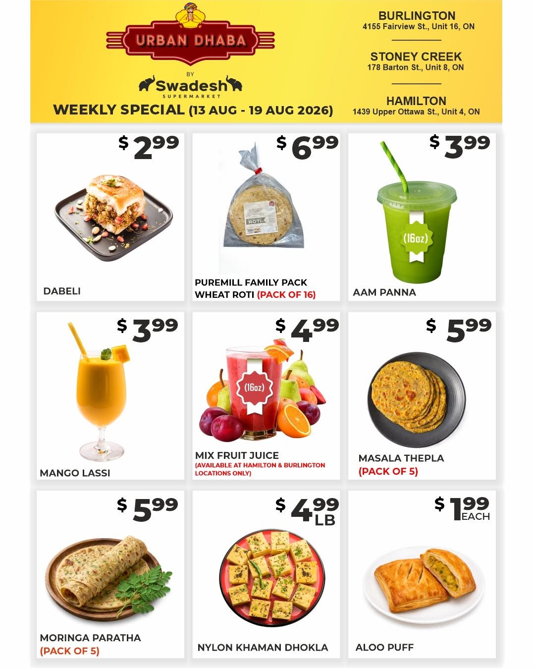 Swadesh Supermarket Flyer August 13 to 19