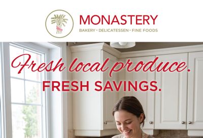 Monastery Bakery Flyer August 13 to 26
