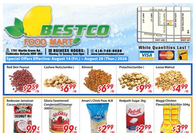 BestCo Food Mart (Etobicoke) Flyer August 14 to 20
