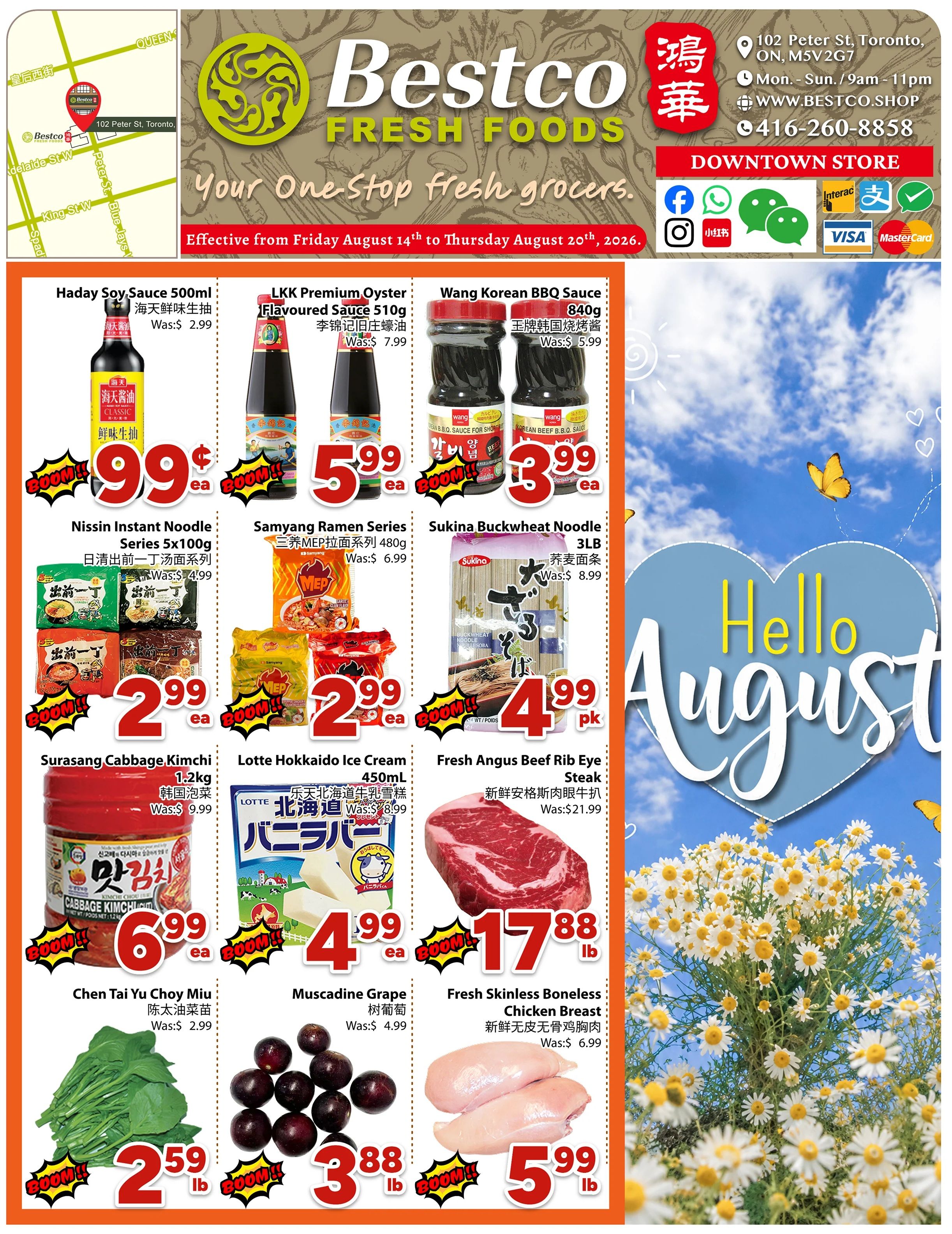 BestCo Food Mart (Downtown Toronto) Flyer August 14 to 20