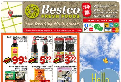BestCo Food Mart (Downtown Toronto) Flyer August 14 to 20