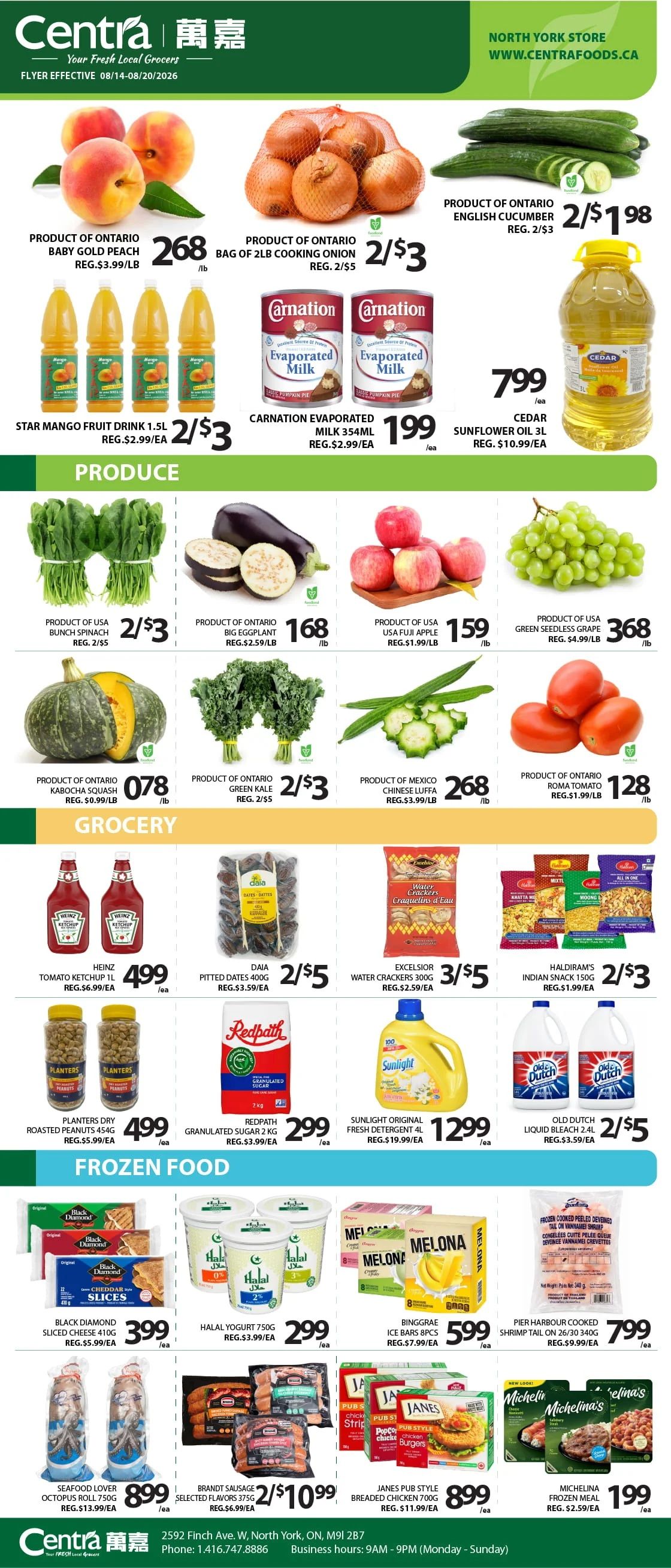 Centra Foods (North York) Flyer August 14 to 20