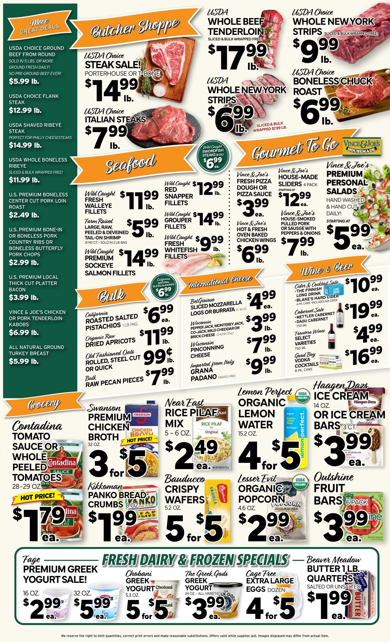Vince And Joes Gourmet Market (Warren–Sterling Heights Area, MI) Weekly Ad August 12 - 18, 2026