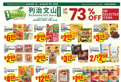Btrust Supermarket (Richmond Hill) Flyer August 14 to 20