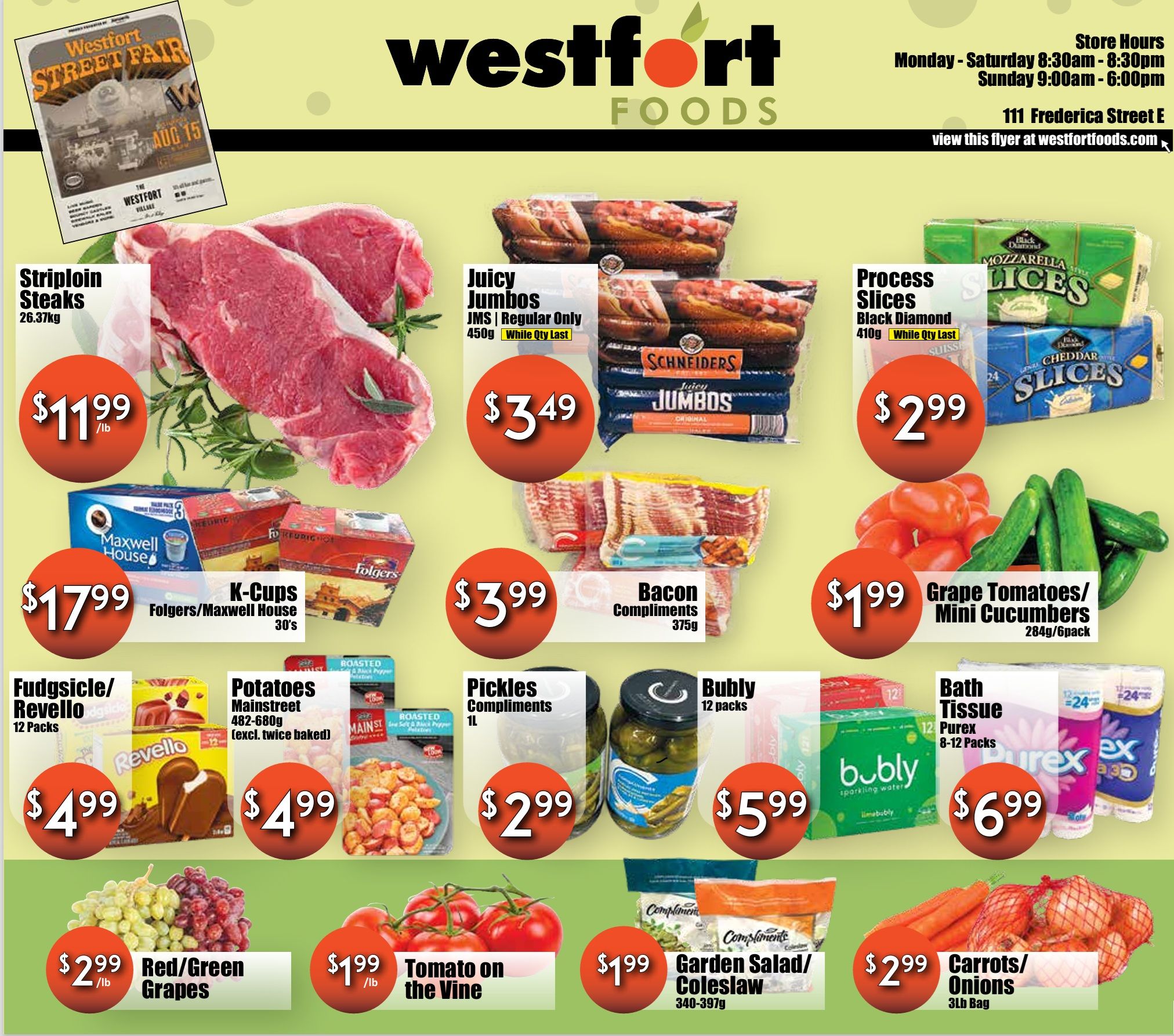 Westfort Foods Flyer August 14 to 20