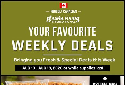 Basha Foods International Flyer August 13 to 19