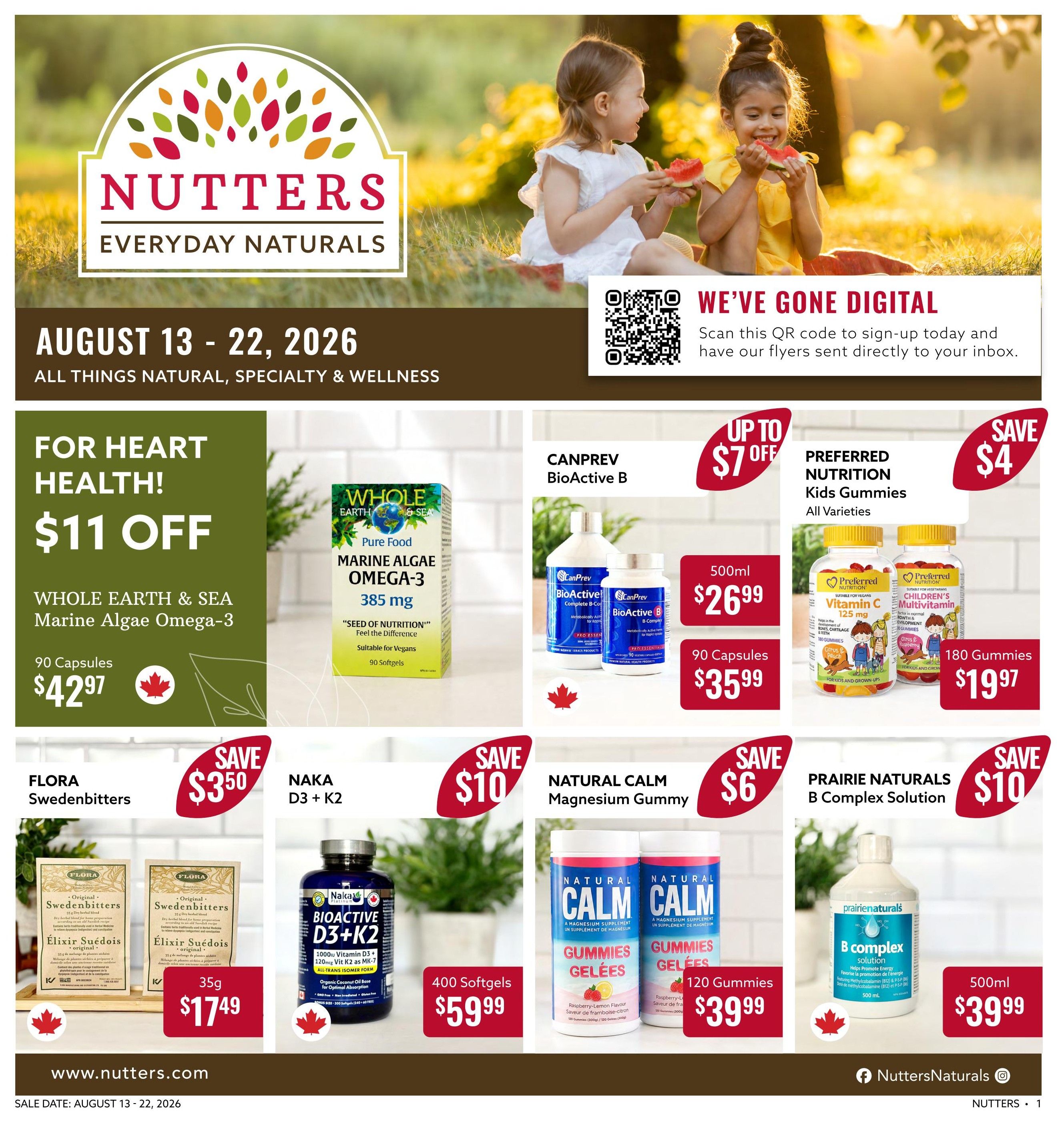Nutters Everyday Naturals Flyer August 13 to 22