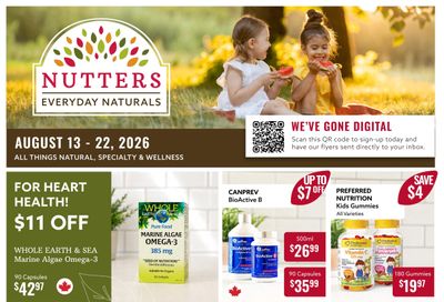 Nutters Everyday Naturals Flyer August 13 to 22