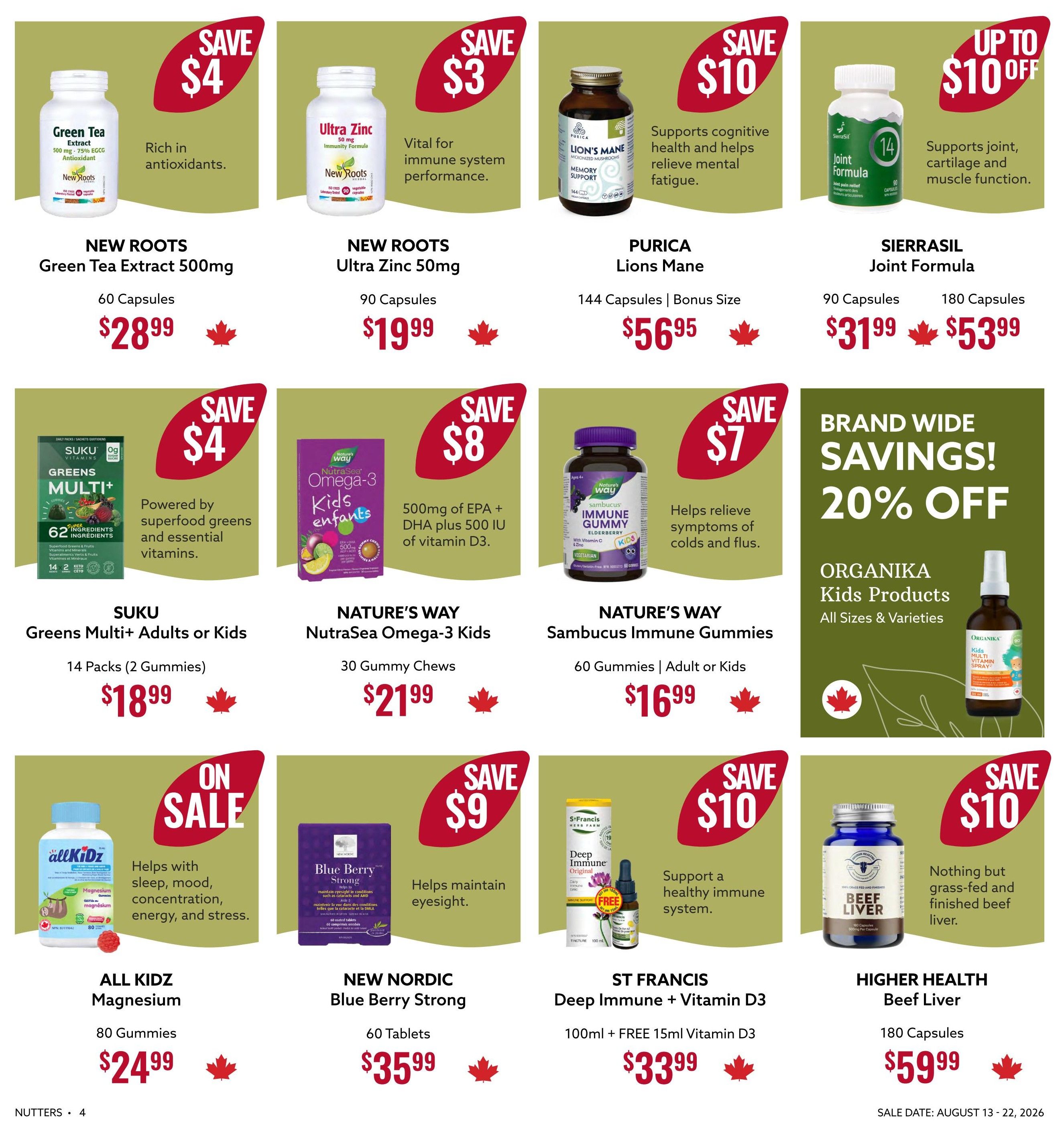 Nutters Everyday Naturals Flyer August 13 to 22