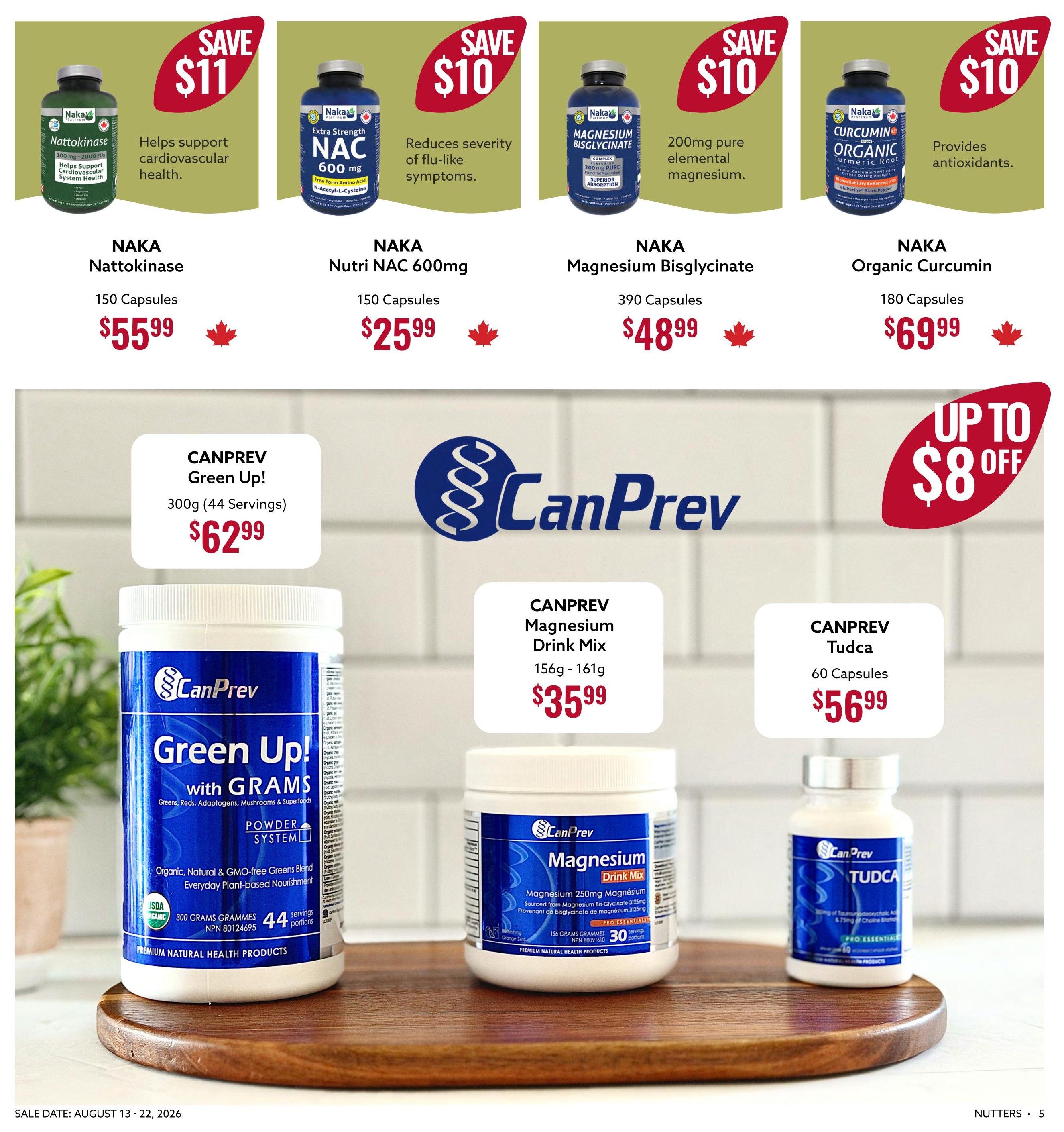 Nutters Everyday Naturals Flyer August 13 to 22