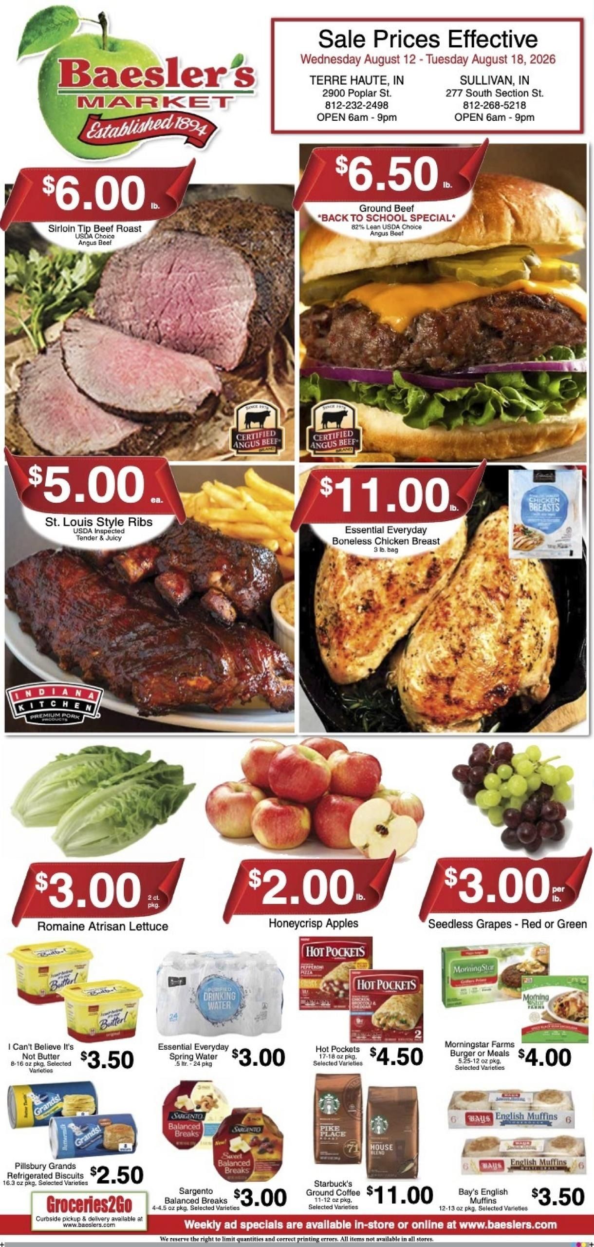 Baesler's Market Weekly Ad August 12 - 18, 2026