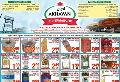 Akhavan Supermarche Flyer August 12 to 18