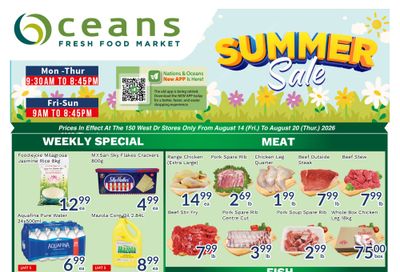 Oceans Fresh Food Market (Brampton) Flyer August 14 to 20