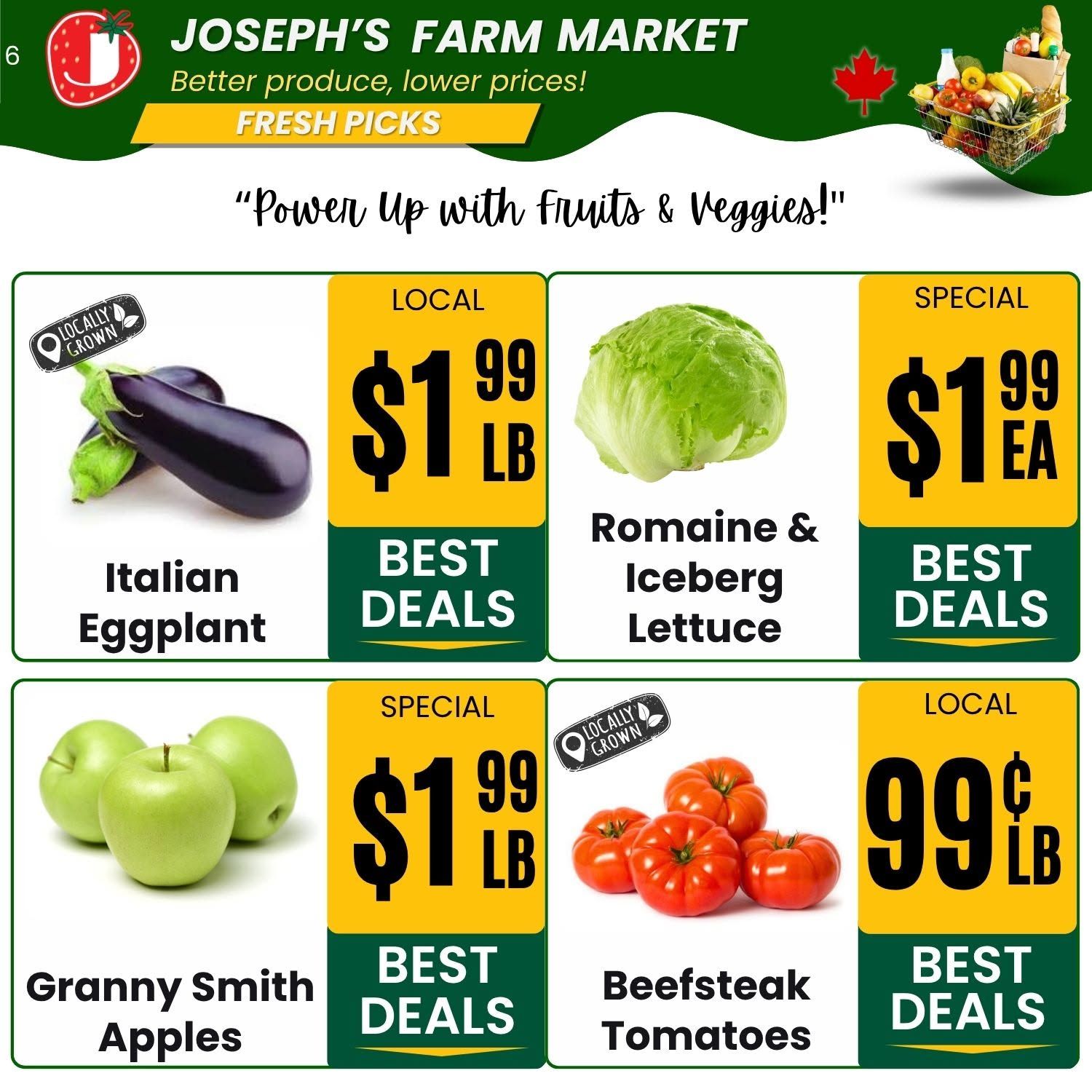 Joseph's Farm Market Flyer August 14 to 19