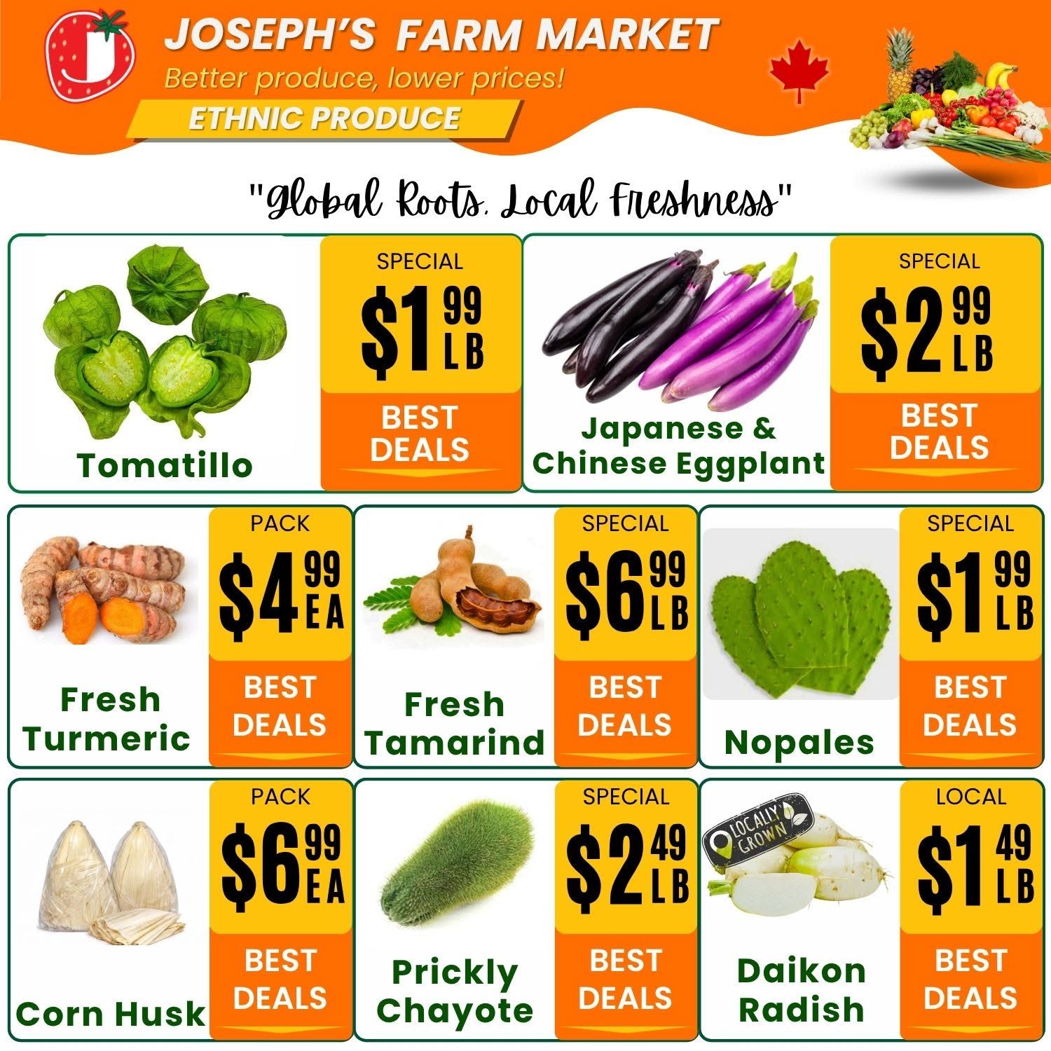 Joseph's Farm Market Flyer August 14 to 19