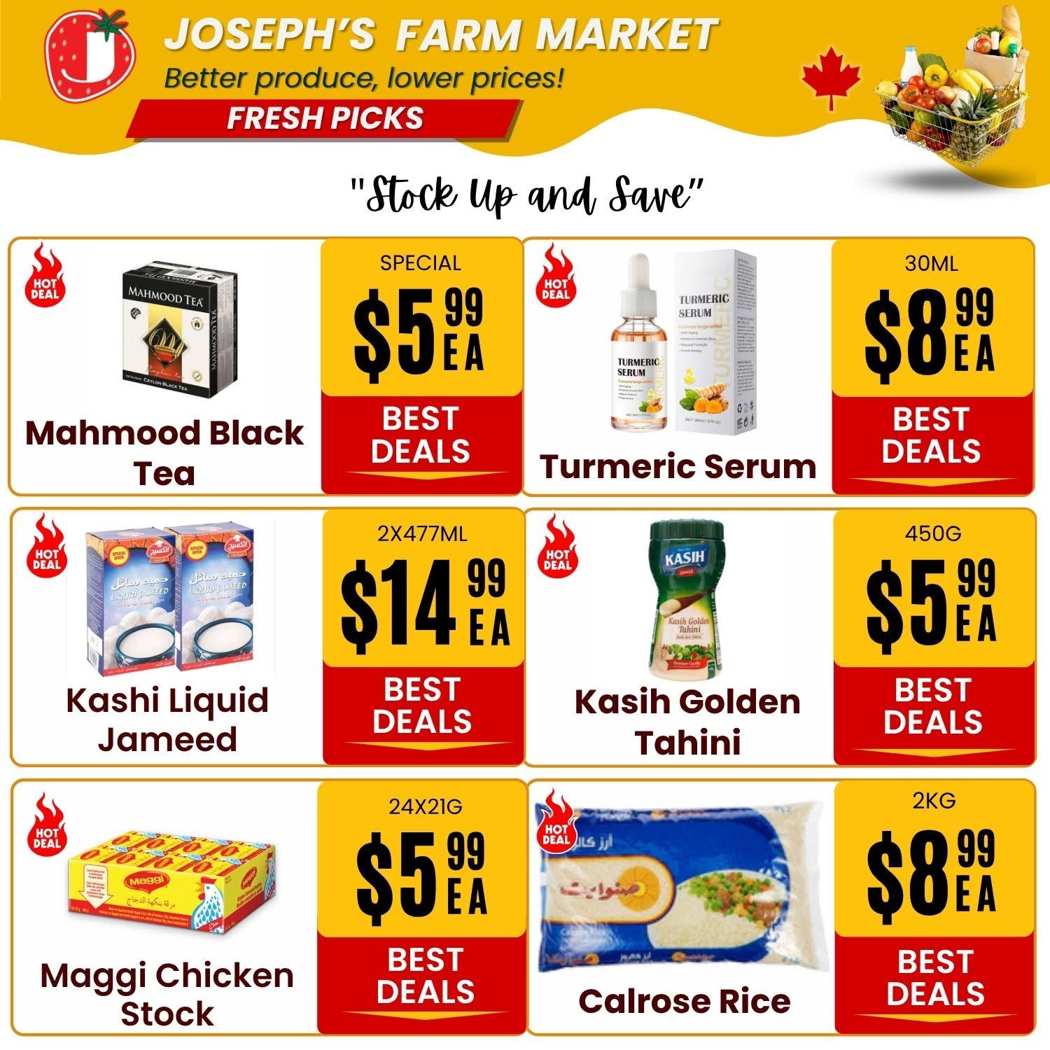 Joseph's Farm Market Flyer August 14 to 19