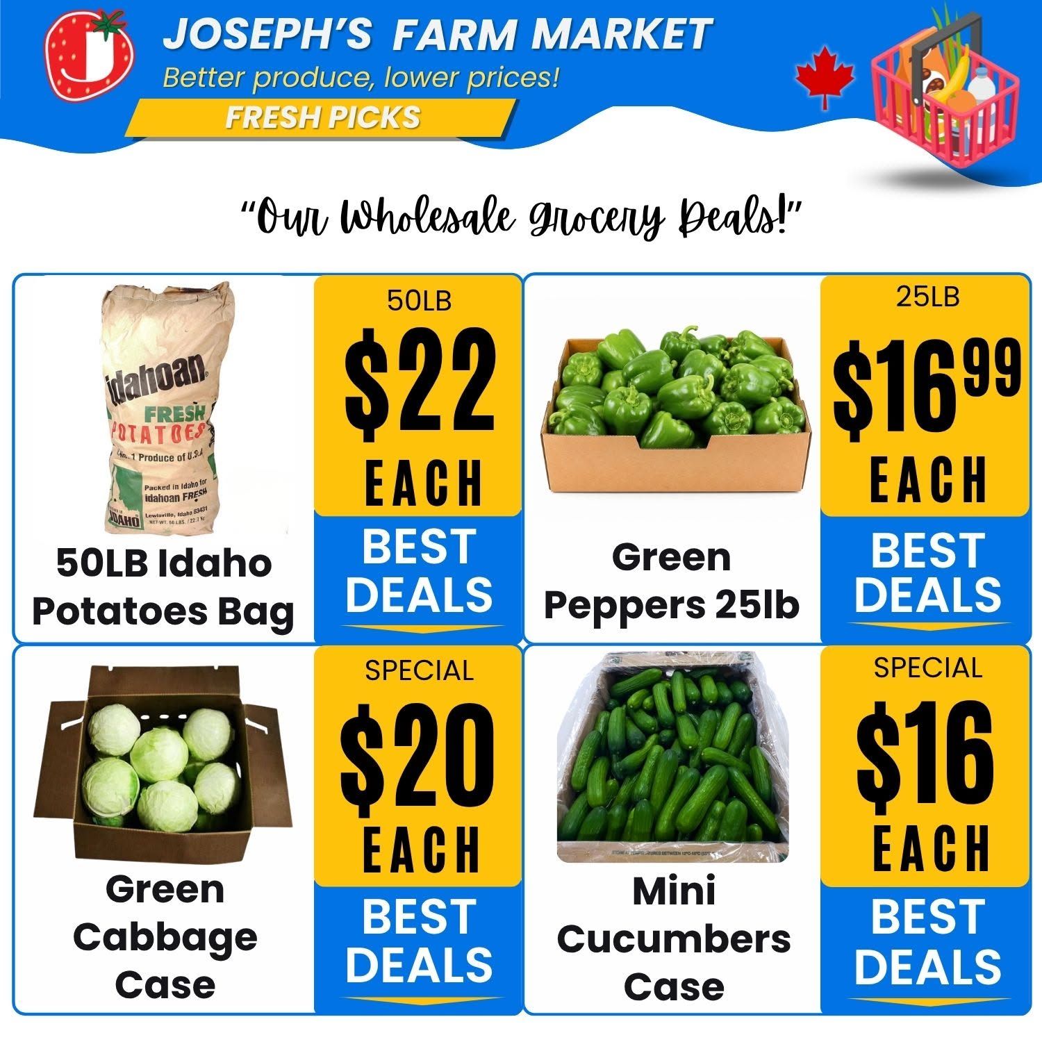 Joseph's Farm Market Flyer August 14 to 19