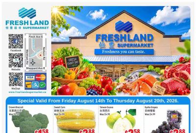 FreshLand Supermarket Flyer August 14 to 20