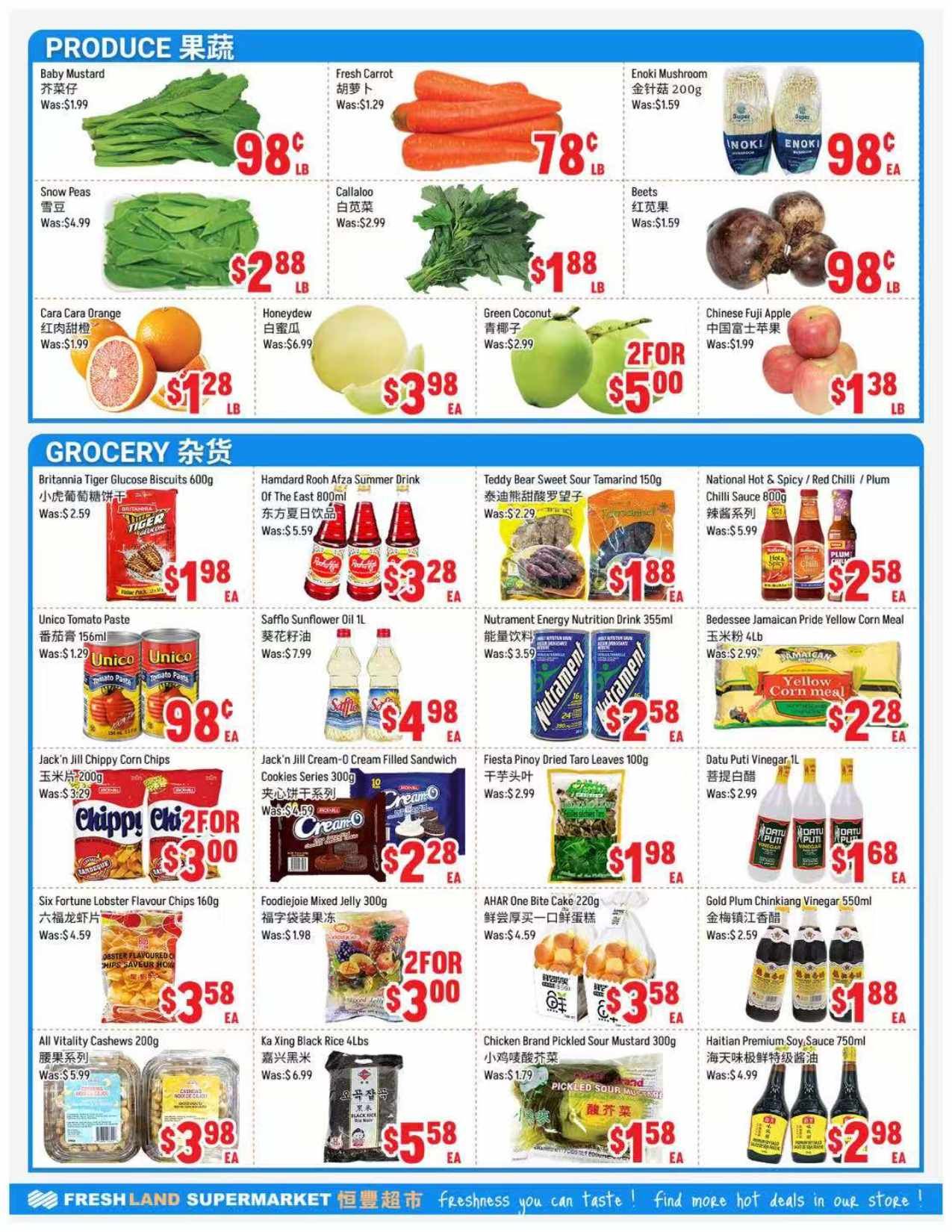 FreshLand Supermarket Flyer August 14 to 20