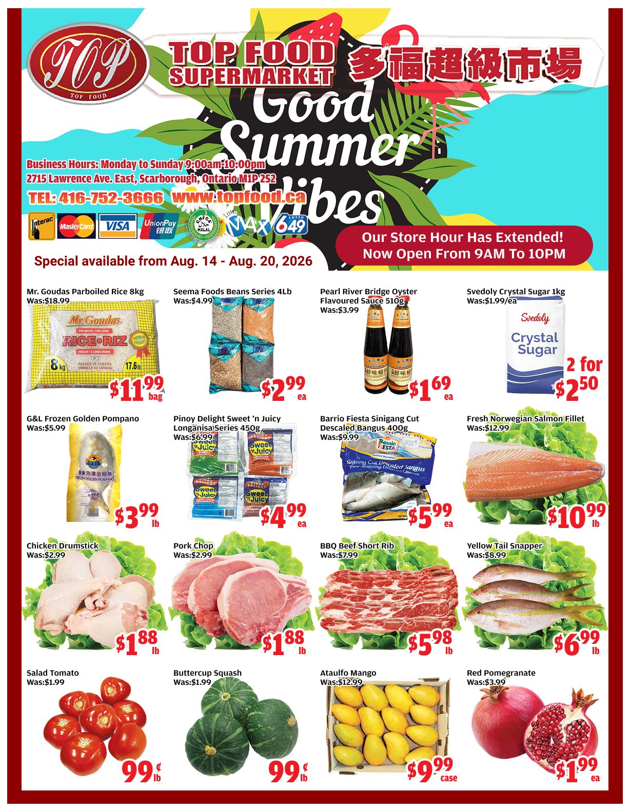 Top Food Supermarket Flyer August 14 to 20