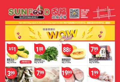 Sunfood Supermarket Flyer August 14 to 20