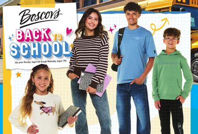Boscov's (OH, PA, WV) Back to School Weekly Ad August 6 - 19, 2026