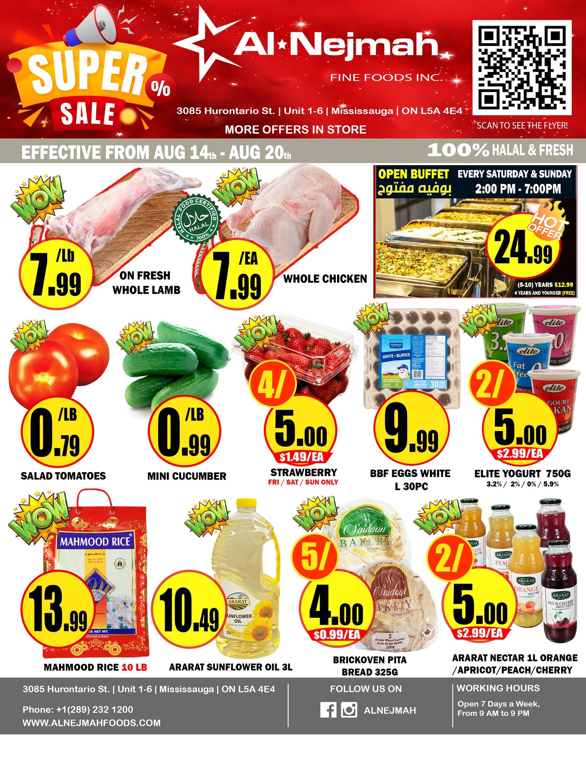 Alnejmah Fine Foods Inc. Flyer August 14 to 20
