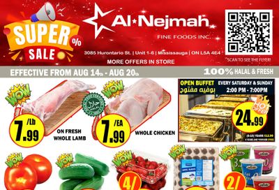 Alnejmah Fine Foods Inc. Flyer August 14 to 20