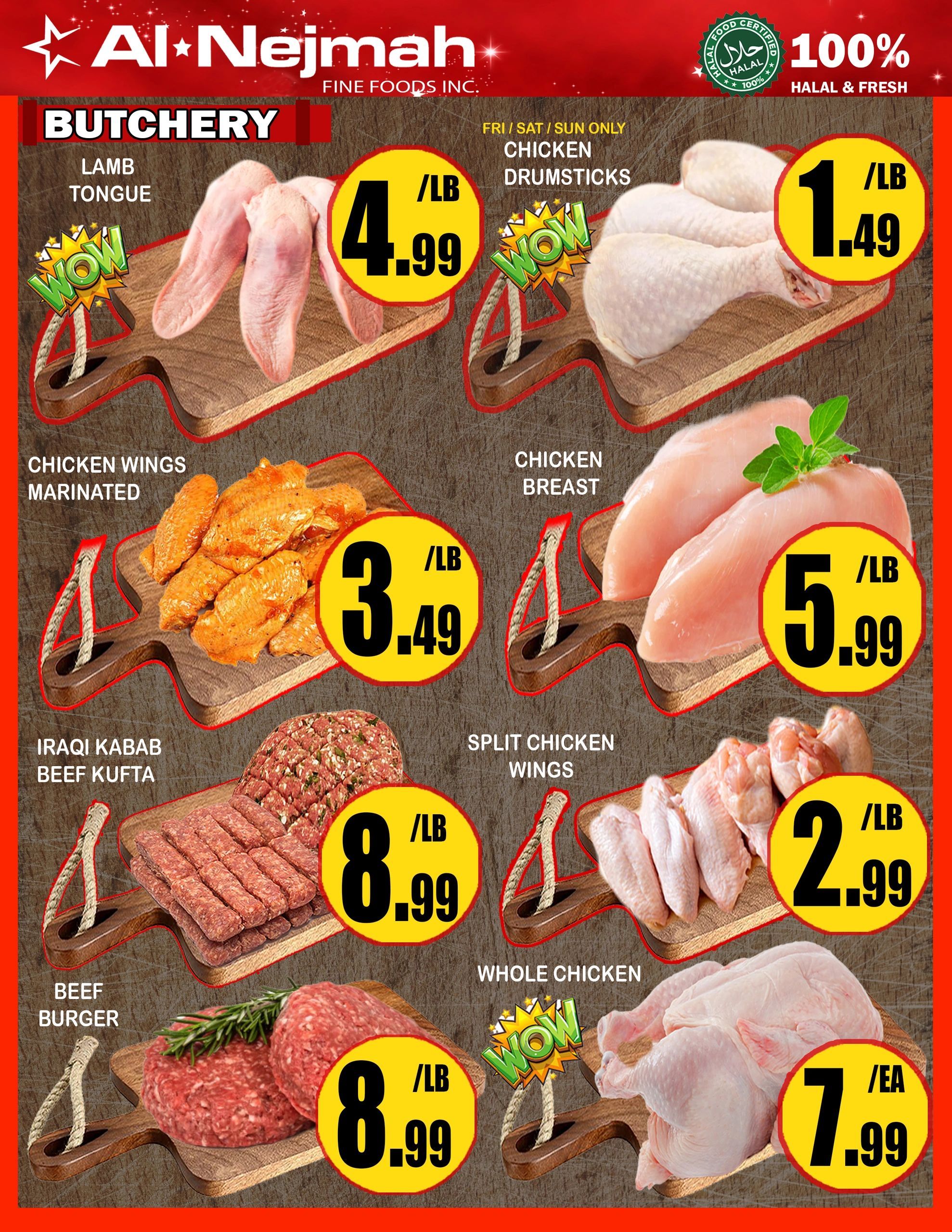 Alnejmah Fine Foods Inc. Flyer August 14 to 20
