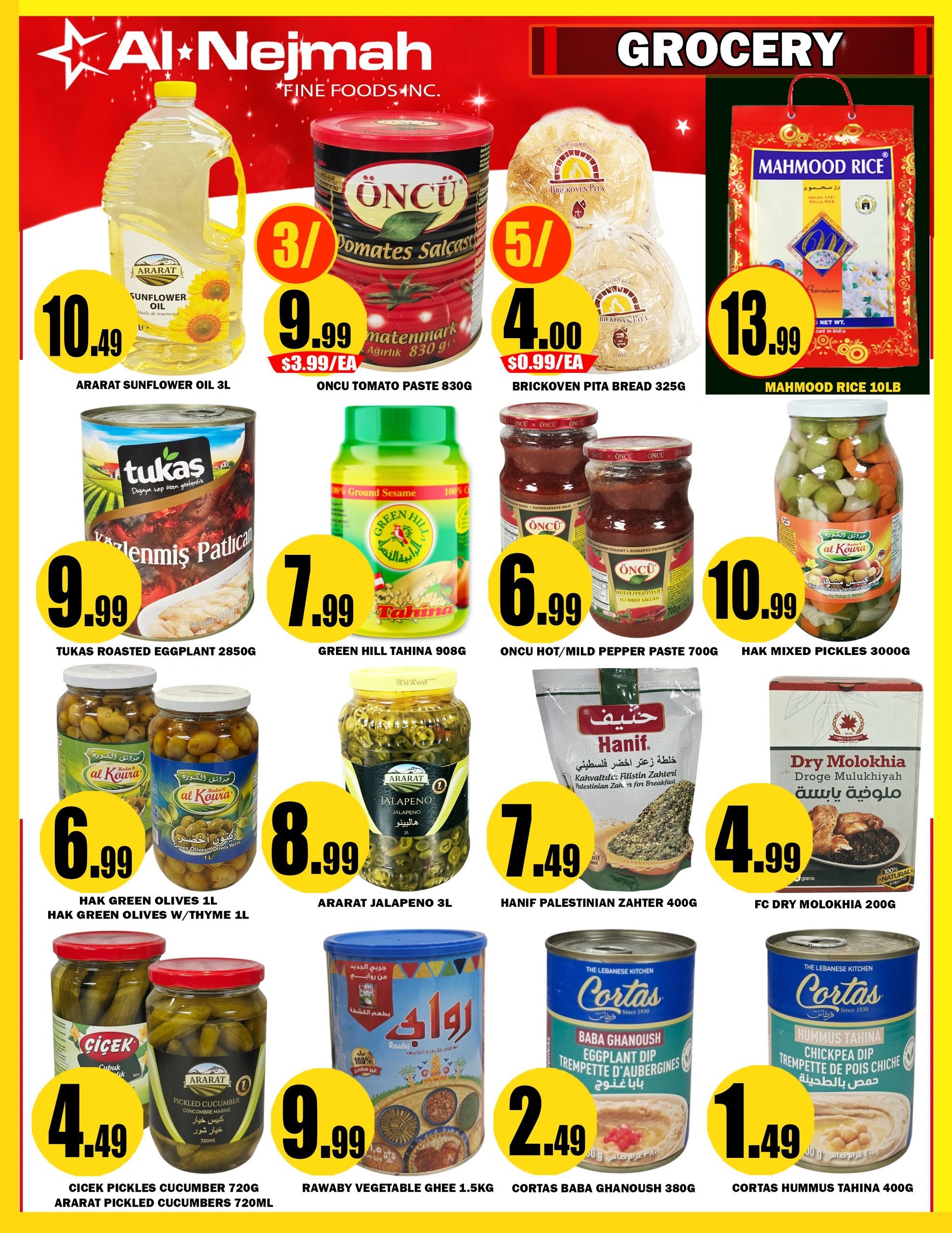 Alnejmah Fine Foods Inc. Flyer August 14 to 20