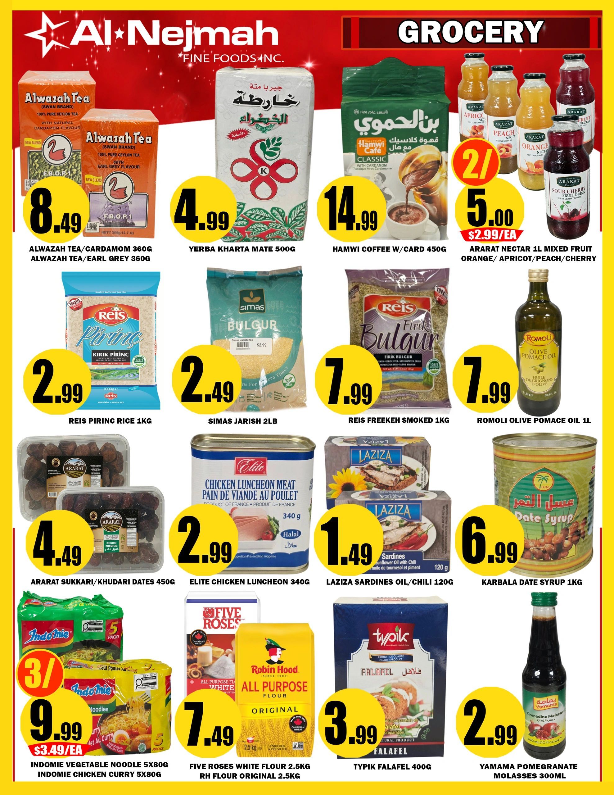 Alnejmah Fine Foods Inc. Flyer August 14 to 20