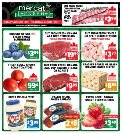 Mercato Fresh Flyer August 14 to 20